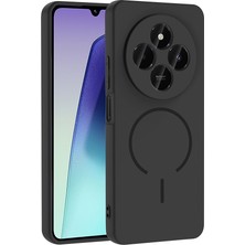 Redmi 14C Kılıf M-Safe Şarj Özellikli Zore Meta Kapak - Siyah