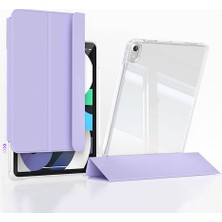 ​apple iPad Air 11 2024 Kılıf Magnetik Ayrılabilen Airbagli Uyumlu Ydst Sliding Tablet Kılıfı-Lavender