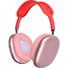 Ydst P9 Hi-Fi Ses Kalitesi Ayarlanabilir ve Katlanabilir Kulak Üstü Bluetooth Kulaklık-Kırmızı