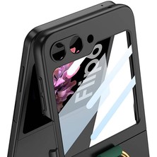 Galaxy Z Flip 6 Kılıf Kamera Korumalı Yüzüklü Ydst Flip Ring Kıpta Kapak-Pembe