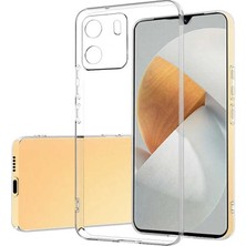 Vivo Y15S Kılıf Ydst Kamera Korumalı Süper Silikon Kapak-Renksiz