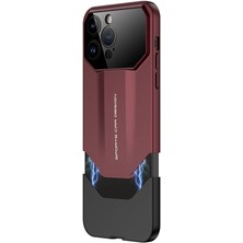 Apple iPhone 14 Pro Max Kılıf Çift Parçalı Ydst Ays Pro Ikili Kapak-Kırmızı-Siyah