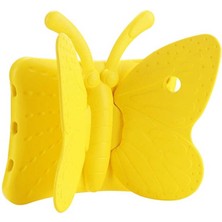 iPad 9.7 2017 (5.nesil)  Uyumlu Ydst Butterfly Standlı Tablet Kılıf-Sarı