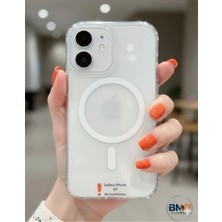 BMP GLOBAL iPhone 17 Uyumlu Magsafe Özellikli Kristal Şeffaf Kılıf – Sararma Karşıtı Darbe Emici Koruma