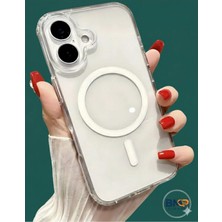 BMP GLOBAL iPhone 16 Uyumlu Magsafe Özellikli Kristal Şeffaf Kılıf – Sararma Karşıtı Darbe Emici Koruma