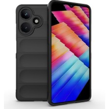 Infinix Hot 30 Kılıf Esnek Tpu Oyuklu Arka Yüzey Tasarımlı Ydst Etnik Silikon Kapak - Siyah