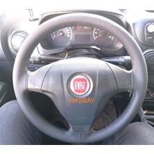 Hasbay Dikişli Direksiyon Kılıfı Siyah Deri Siyah Dikişli F.ıat Fiorino Bu Direksiyon Için