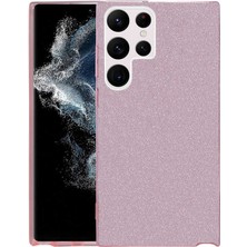 Galaxy S22 Ultra Kılıf Ydst Shining Silikon-Pembe