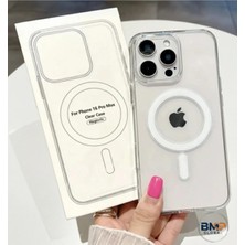 BMP GLOBAL iPhone 16 Pro Max Uyumlu Magsafe Özellikli Kristal Şeffaf Kılıf – Sararma Karşıtı Darbe Emici Korum