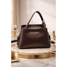 Genel Kadın El Çantası Kahverengi Şık Omuz Askılı Günlük ve Klasik Kullanım Çantası – Minimal Tasarım Lüks Kadın Çanta