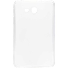 Galaxy Tab 3 Lite 7.0 T110 Kılıf  Uyumlu Ydst Tablet Süper Silikon Kapak-Beyaz