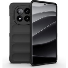 Redmi Note 14 Pro Plus Kılıf Esnek Tpu Oyuklu Arka Yüzey Tasarımlı Ydst Etnik Silikon Kapak - Siyah