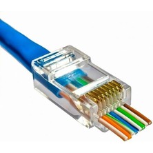 Pazarcan EZRJ45 Cat5-Cat6 Açık Uçlu Soket 8p-8c (100 Adet)