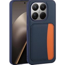 15T Kılıf Kartlıklı Zore X-Kart Silikon Kapak - Lacivert