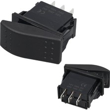 Pazarcan Sembolsüz Işıksız Yaylı 3 Pinli On-Off-On 12-24V Marin Switch
