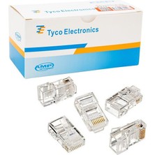 Pazarcan RJ45 Cat5 -Cat6 Uç 8P8C Soket (100'LÜ)