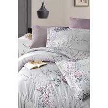 First Choice Firstchoice Wisteria Lilac - Pamuk Saten Çift Kişilik Nevresim Takımı