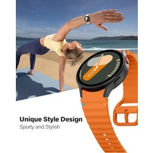 Covpor Samsung Galaxy Watch 7 6 5 4 Fe 40 44 mm Classic 42 43 46 47 mm Wave Soft Silikon Kordon Spor