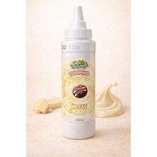 Gülsan Naturello Beyaz Çikolatalı Topping Sos 350 G – Pasta & Tatlı Süsleme Sosu