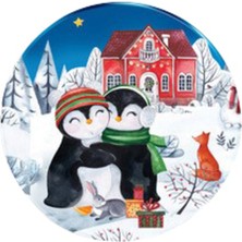 Myros Metal Bardak Altı Winter 4 Adet