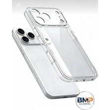 BMP GLOBAL iPhone 17 Pro Max Uyumlu Magsafe Özellikli Kristal Şeffaf Kılıf – Sararma Karşıtı Darbe Emici Kor