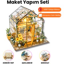 Minyaturia Kendin Yap Minyatür Maket Kiti – LED Işıklı Ahşap Maket Ev | DIY Hobi ve Dekoratif Maket Seti