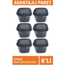 Evmoni Kare Saklama Kabı (BNM-0698) 6'lı 4 Adet