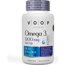 Voop Omega 3 1200 Mg 30 Kapsül 5 Adet