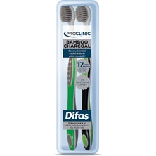Difaş Proclınıc Bamboo Charcoal Diş Fırçası 1+1 5 Adet