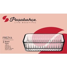 Paşabahçe Frezya Servis Tabağı 3'lü 140 x 85 mm 2 Adet