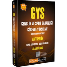 Pegem Akademi Yayıncılık 2026 GYS Gençlik ve Spor Bakanlığı Görevde Yükselme Sınavlarına H