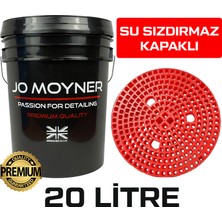 Jo Moyner Sand Killer Kum Filitreli Araba Yıkama Kovası Grid Guard Kova Kapaklı Siyah 3lü