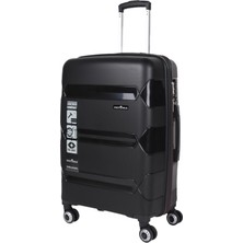 Hotowa Gold Pp Valiz 8011 Siyah Tsa Kilitli Büyük Boy