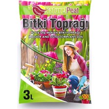 Naturelpeat Çiçek ve Saksı Toprağı 3 L 5 Adet