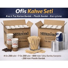 Üreticiden Koli Set Ofis Set ,4oz 7 Oz Karton Bardak,plastik Bardak,karıştırıcı