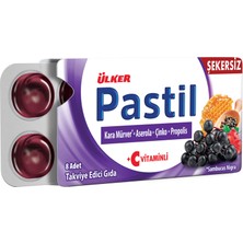 Ülker Pastil Kara Mürver Aserola Çinko Propolis 8'li 22,4 G 2 Adet