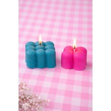 El Yapımı Dekoratif Bubble Mum | Baloncuk Tasarım | Canlı Renk Seçenekli