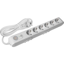 Viko Akıllı Multi-Let Şok Korumalı Altılı Priz 1.5 M Beyaz Renk Yüksek Dayanıklılık