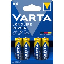 Varta Longlife Power Aa Kalem Pil 4'lü Paket (Alkalin) 5 Adet