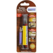 abnturk Süper Kalite Ceviz Renk Mobilya Rötuş Çizik Çatlak Kapatıcı Ahşap Dolgu Kalemi Seti