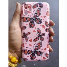 Hedesa Tech Redmi 10C Uyumlu Içi Kadife Baskılı Pembe Telefon Kılıfı