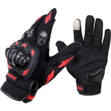 Sumochepin Motosiklet Eldiveni Siyah - Profesyonel Yüksek Korumalı Dokunmatik Özellikli Motorcu Eldiveni