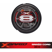 Ygk X036 Braıd Cord Pe X8 300M 21KG 0.26MM 2.5pe Fluo Green