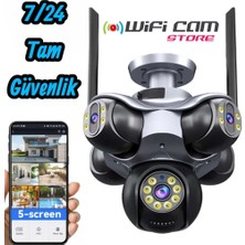 Wificam 5 Kameralı Ahtapot Wifi Ptz Kamera Çoklu Kameralar Sayesinde Tüm Alana Hakim