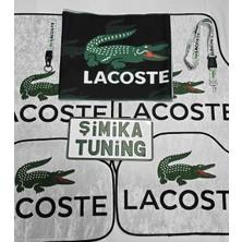 Şimika Lakos Dekor Oto Halı Paspas ve Torpido Havlusu Göğüs Halısı Üniversal Yıkanabilir Her Araca Uyumlu(Ayna Askı Ipi ve Kancalı Kumaş Anahtarlık Hediyeli)