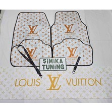 Şimika Luis Dekor Oto Halı Paspas ve Torpido Havlusu Göğüs Halısı Üniversal Yıkanabilir Her Araca Uyumlu(Ayna Askı Ipi ve Kancalı Kumaş Anahtarlık Hediyeli)Toplam 7 Parça