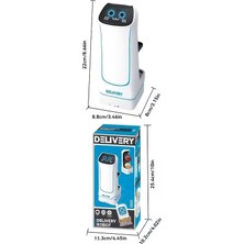 LunaDefano Uzaktan Kumandalı Yemek Taşıyan Robot Oyuncak 2.4ghz Işıklı Sesli Elektrikli Araç