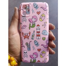 Hedesa Tech Redmi 13 Uyumlu Içi Kadife Baskılı Pembe Telefon Kılıfı