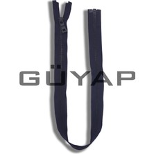 Güyap Yapı Tekstil Premium Demir Diş Mont Fermuarı [ 65 cm Lacivert  - Black Diş - Tip/5 Numara - 5 Adet ]
