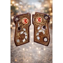 Sözler Savunma Saddam Beretta Mod 951 sedef ahşap kabze